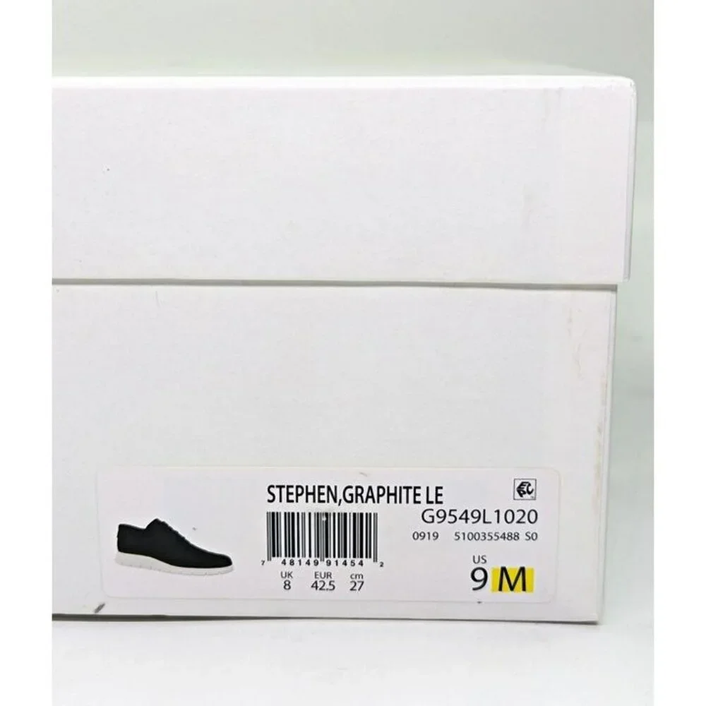 Vince Men's Stephen Low-Top Sneakers Graphite Suede Size 9 (MSRP $225)